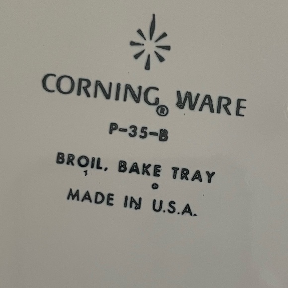 ***SOLD***VTG Corning Ware “Blue Cornflower Bake Broil Pan” P-35-B - Picture 8 of 10